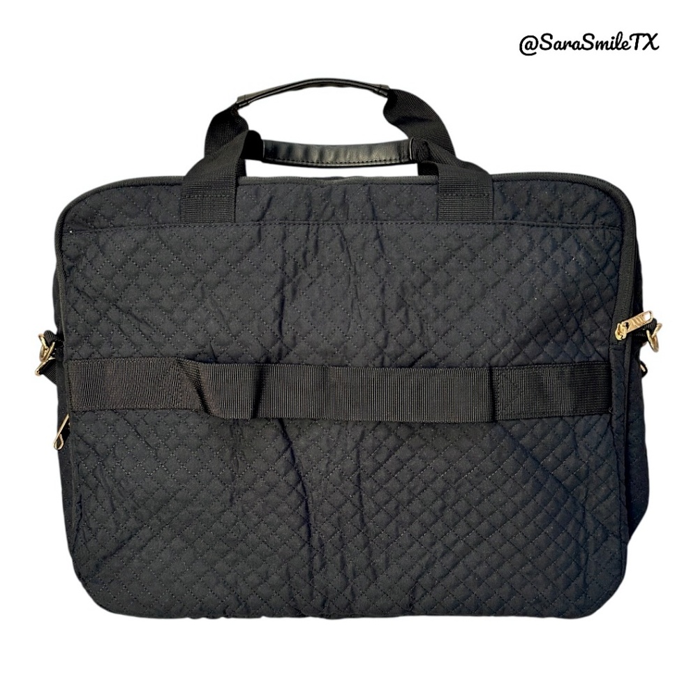 BAGSMART 17.3” Black Quilted Expandable Business Laptop Bag - NWOT - Picture 3 of 10